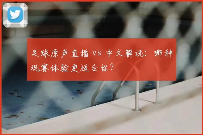 足球原声直播 vs 中文解说：哪种观赛体验更适合你？